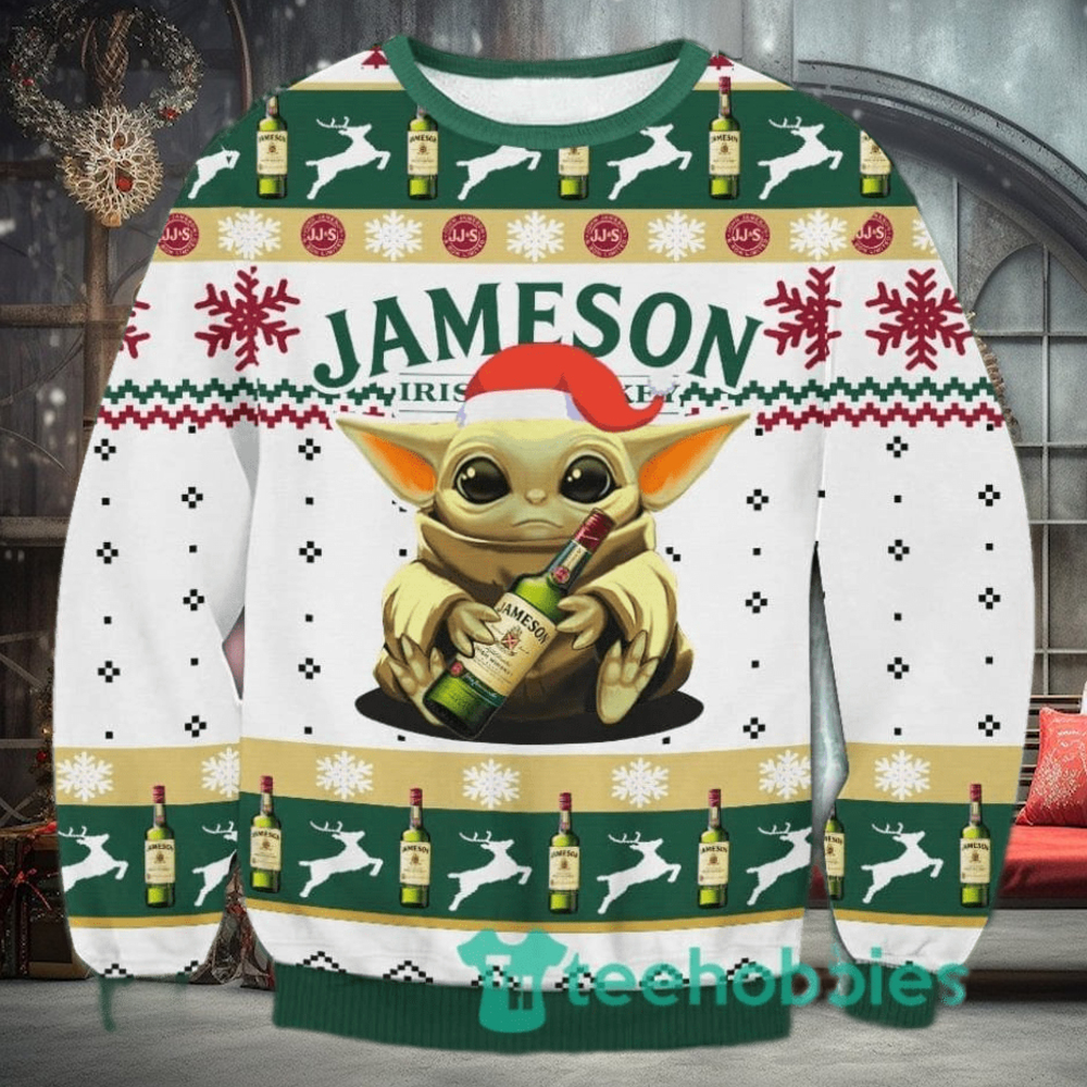 Jameson Yoda Christmas Ugly Sweater 3D Jameson Yoda Christmas Ugly Sweater 3D