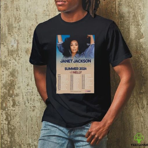 Janet Jackson 2024 Together Again Summer Tour Poster Shirt