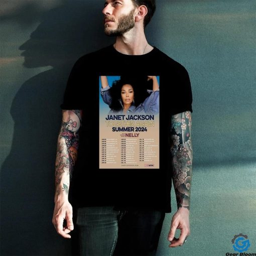 Janet Jackson 2024 Together Again Summer Tour Poster Shirt