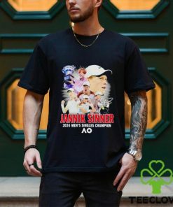 Jannik Sinner 2024 men’s singles Champion signature shirt