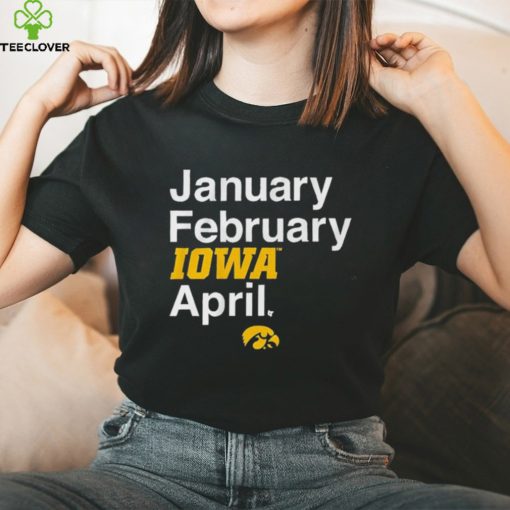 January February Iowa Women’s Basketball April Shirt