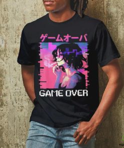 Japanese Vaporwave Sad Anime Girl Game Over Indie Aesthetic T Shirt
