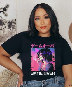 Japanese Vaporwave Sad Anime Girl Game Over Indie Aesthetic T Shirt