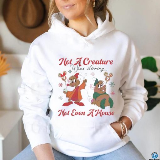 Jaq and Gus not a creature was stirring not even a mouse hoodie, sweater, longsleeve, shirt v-neck, t-shirt