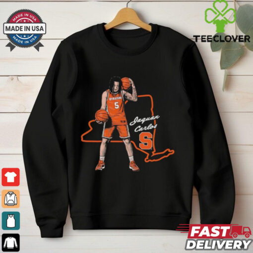 Jaquan Carlos Syracuse Men’s Basketball State map shirt