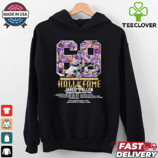 Jared Allen Hall Of Fame 2025 Pro Football Minnesota Vikings Signature T shirts