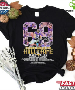 Jared Allen Hall Of Fame 2025 Pro Football Minnesota Vikings Signature T shirts