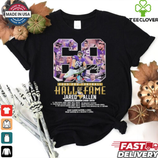 Jared Allen Hall Of Fame 2025 Pro Football Minnesota Vikings Signature T shirts