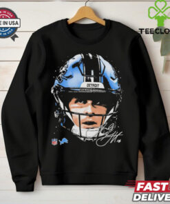 Jared Goff Detroit Lions NFL football big face signature graphic shirt