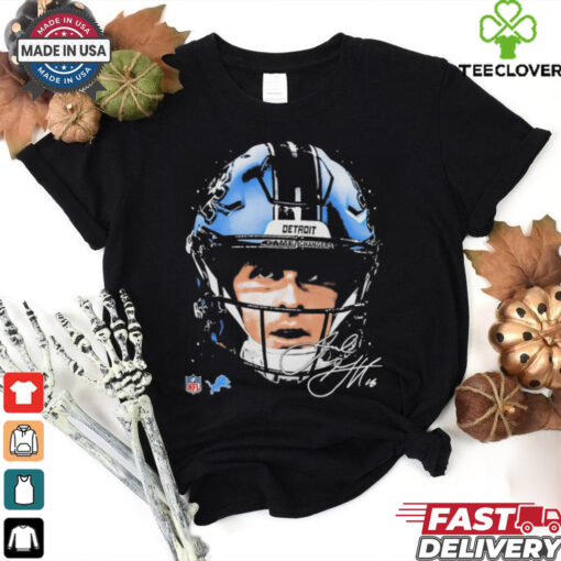 Jared Goff Detroit Lions NFL football big face signature graphic shirt