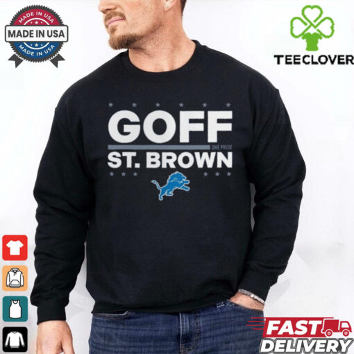 Jared Goff and Amon Ra St. Brown Detroit Lions Election Players T Shirt
