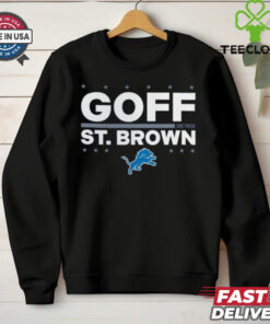 Jared Goff and Amon Ra St. Brown Detroit Lions Election Players T Shirt