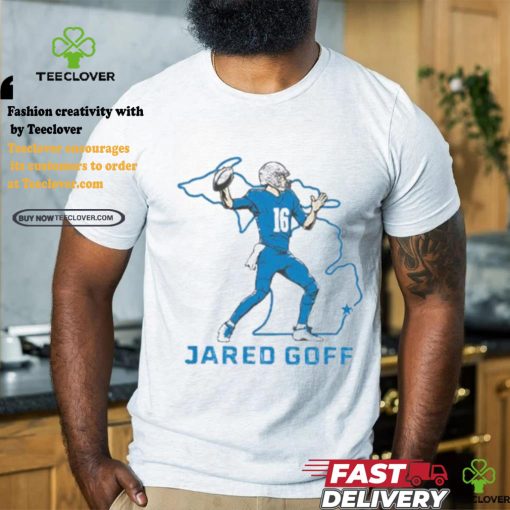 Jared Goff state star Detroit Lions football shirt