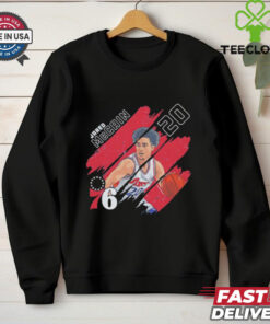 Jared McCain #20 Philadelphia 76ers Basketball stripes shirt