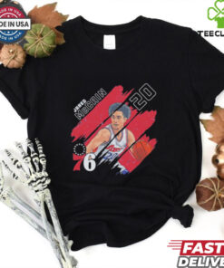 Jared McCain #20 Philadelphia 76ers Basketball stripes shirt