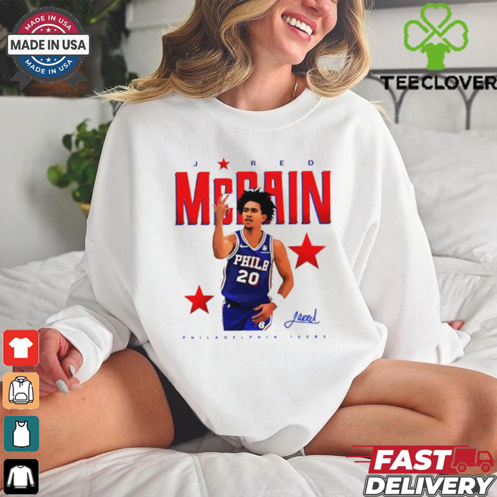 Jared Mccain Philadelphia 76ers signature fuck you shirt Jared Mccain Philadelphia 76ers signature fuck you shirt
