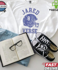 Jared Verse Los Angeles Rams NFL football helmet font vintage shirt