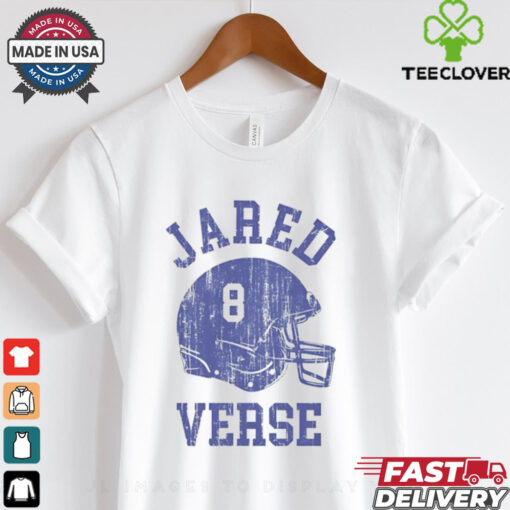 Jared Verse Los Angeles Rams NFL football helmet font vintage shirt