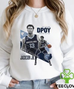Jaren Jackson Jr. Memphis Grizzlies 2023 NBA Defensive Player of the Year Reverse Shirt 1 Jaren Jackson Jr. Memphis Grizzlies 2023 NBA Defensive Player of the Year Reverse Shirt