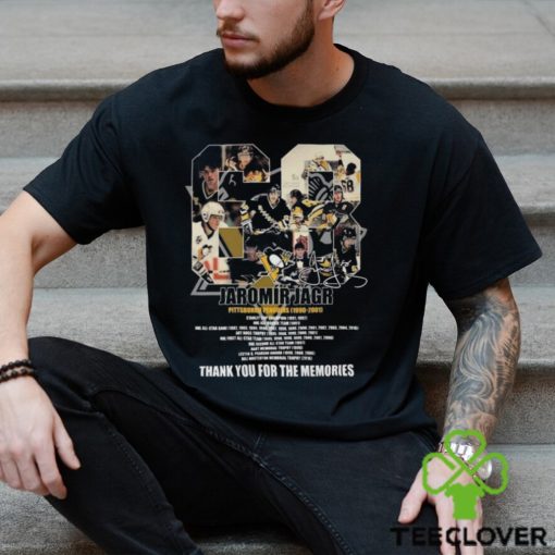 Jaromir Jagr Pittsburgh Penguins 1990 2001 Thank You For The Memories Signature shirt