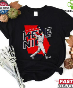 Jarred Kelenic Atlanta Braves player map signature shirt