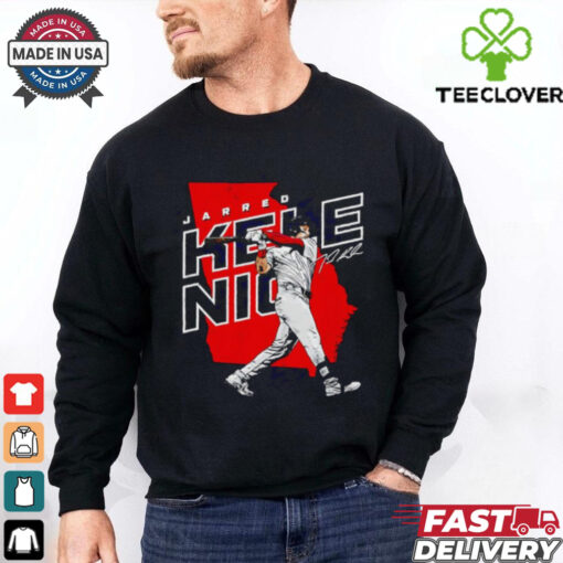 Jarred Kelenic Atlanta Braves player map signature shirt