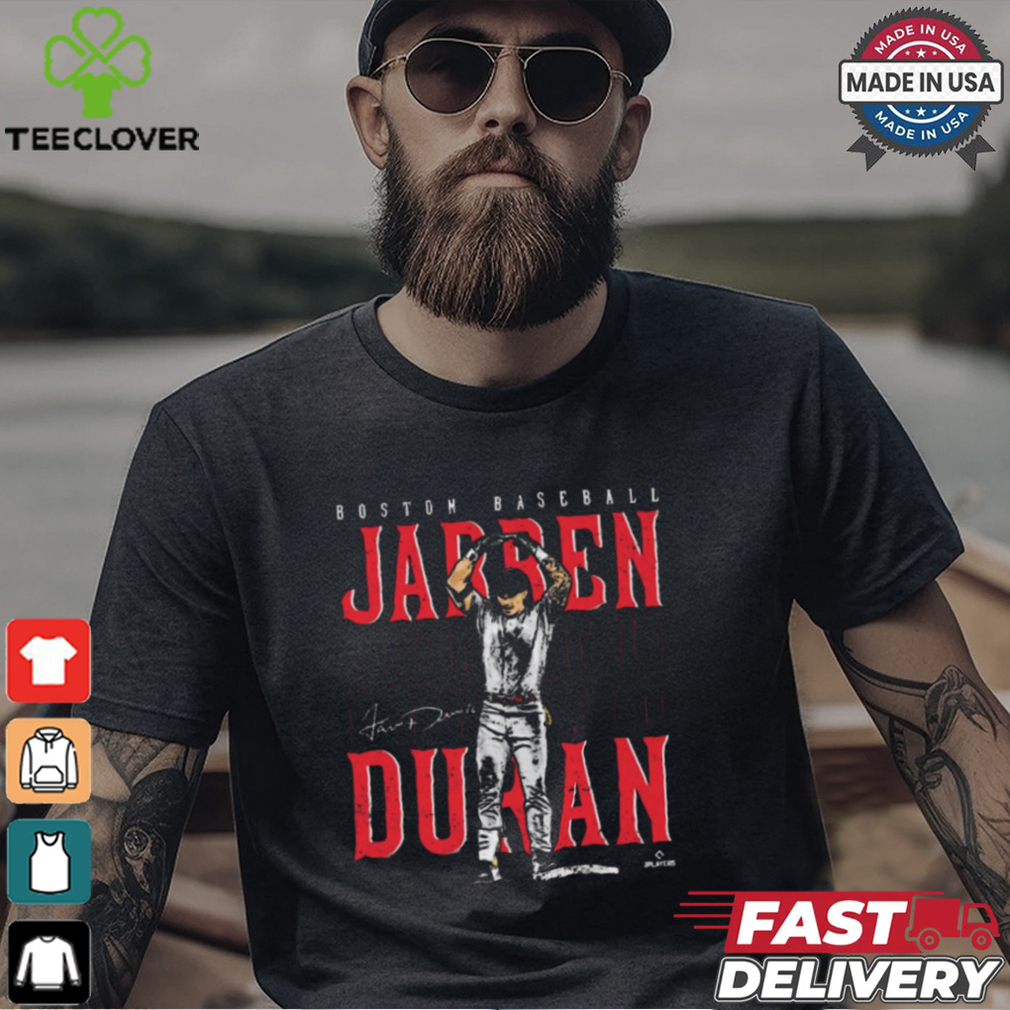 Jarren Duran MLB Boston Red Sox Baseball Repeat Signature t shirt Jarren Duran MLB Boston Red Sox Baseball Repeat Signature t shirt