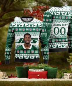 Jarrick Bernard Converse New York Jets Custom Christmas Sweater