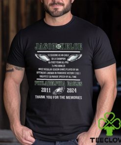 Jason Kelce 62 Philadelphia Eagles 2011 2024 Thank You Shirt