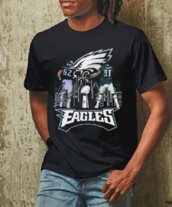 Jason Kelce And Fletcher Cox Philadelphia Eagles Skyline Signatures Shirt