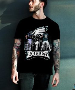 Jason Kelce And Fletcher Cox Philadelphia Eagles Skyline Signatures Shirt