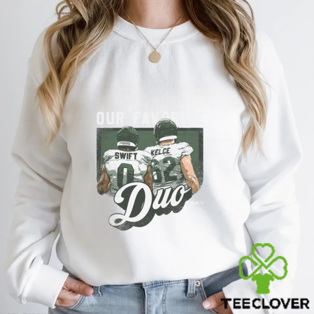 Jason Kelce & D’Andre Swift Philadelphia Favorite Duo WHT Shirt Jason Kelce & D’Andre Swift Philadelphia Favorite Duo WHT Shirt