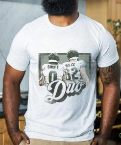 Jason Kelce & D'Andre Swift Philadelphia Favorite Duo WHT shirt 1 Jason Kelce & D'Andre Swift Philadelphia Favorite Duo WHT shirt