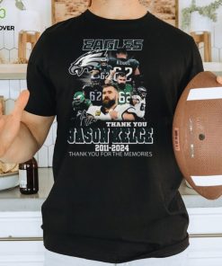 Jason Kelce Philadelphia Eagles 2011 – 2024 Thank You For The Memories T Shirt