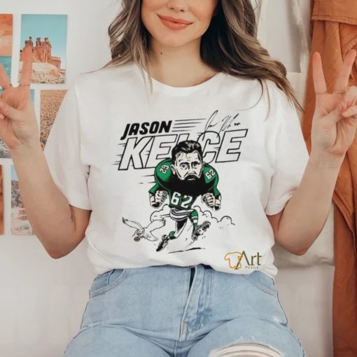 Jason Kelce Philadelphia Eagles Signature Cartoon Shirt