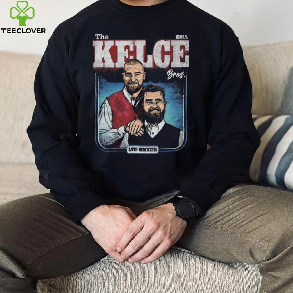 Jason Kelce & Travis Kelce The Kelce Bros WHT Shirt Jason Kelce & Travis Kelce The Kelce Bros WHT Shirt