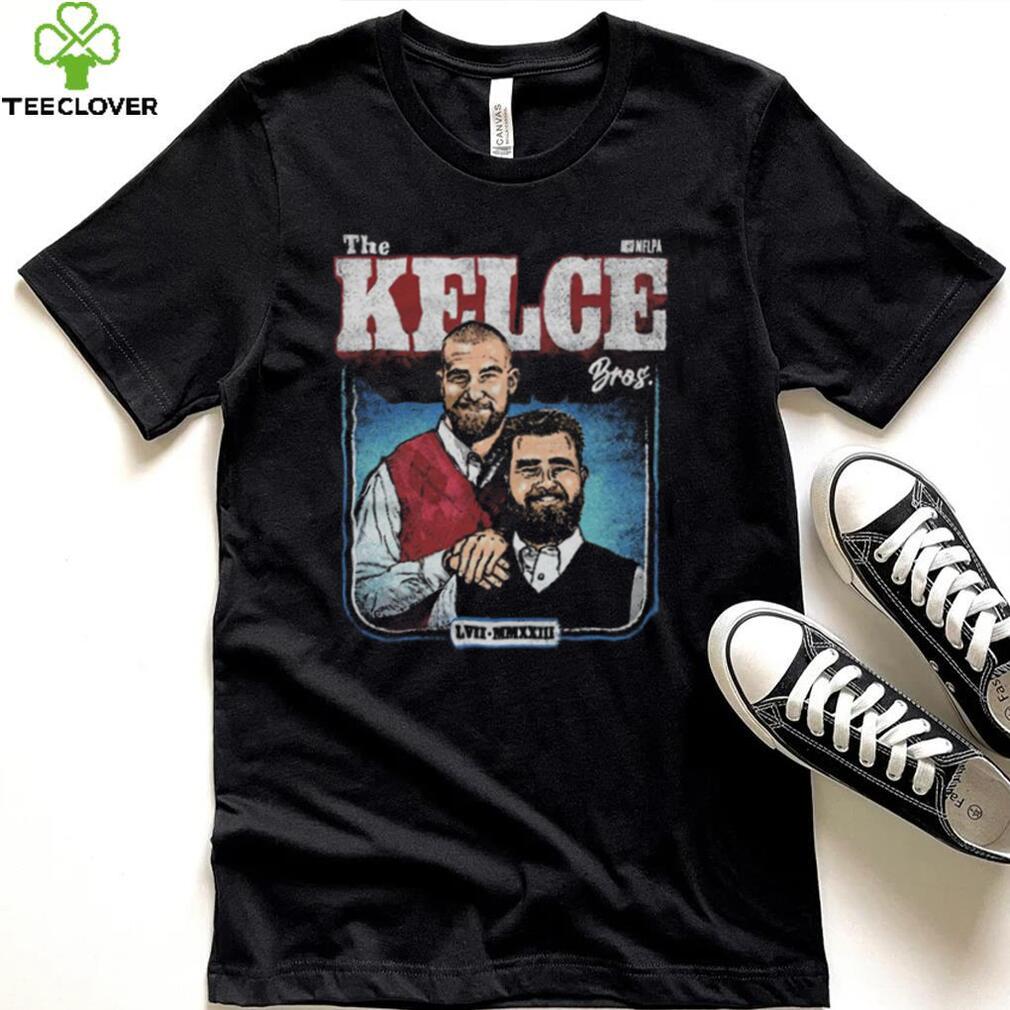 Jason Kelce & Travis Kelce The Kelce Bros WHT Shirt Jason Kelce & Travis Kelce The Kelce Bros WHT Shirt