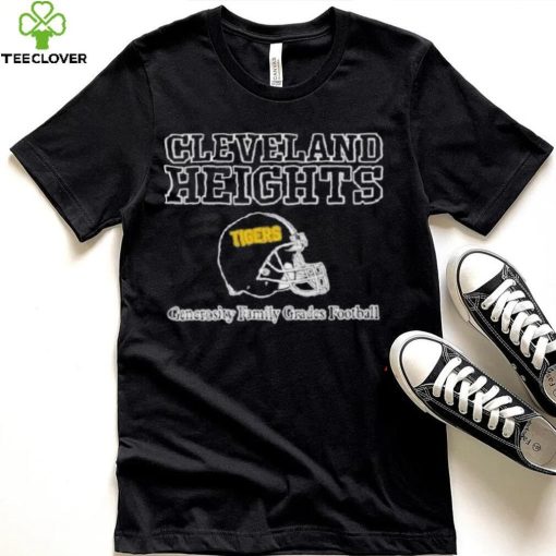 Jason Kelce Wearing Cleveland Heights Generosity Family Grades Football T Shirt