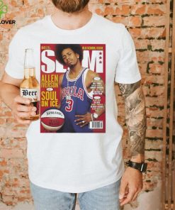 Jason Kelce Wearing Old School Isue Slam Allen Iverson Is Soul On Ice Shirt