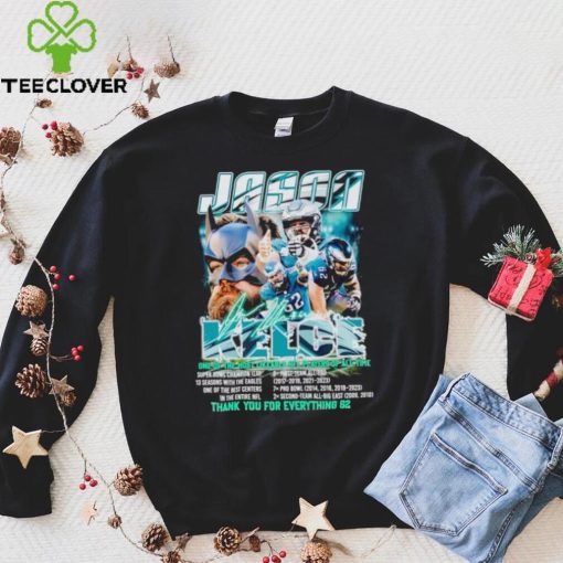 Jason Kelce one of the likeable NFL players of all time thank you for everything 62 hoodie, sweater, longsleeve, shirt v-neck, t-shirt