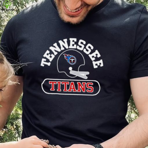 Jason Mccourty wearing Tennessee Titans helmet shirt