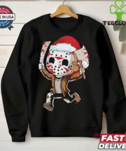 Jason Myers Friday The 13th Santa Merry Christmas Tee Shirt