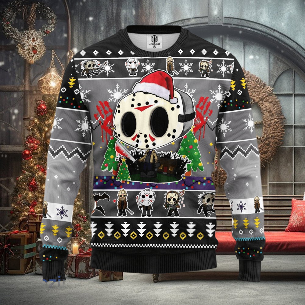 Jason Voorhees Chibi Amazing Gift Ugly Christmas 3D Sweater Christmas Gift For Men And Women Jason Voorhees Chibi Amazing Gift Ugly Christmas 3D Sweater Christmas Gift For Men And Women