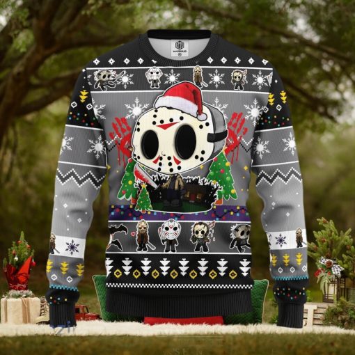 Jason Voorhees Chibi Amazing Gift Ugly Christmas 3D Sweater Christmas Gift For Men And Women