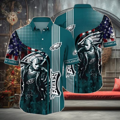 Jason Voorhees NFL Philadelphia Eagles Hawaiian Shirt