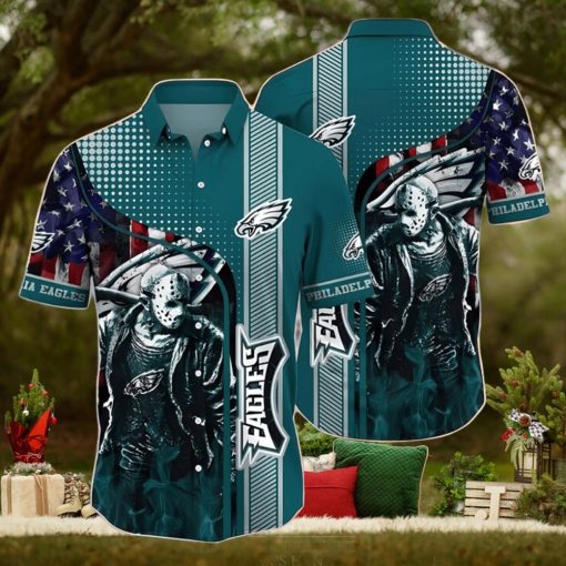 Jason Voorhees NFL Philadelphia Eagles Hawaiian Shirt