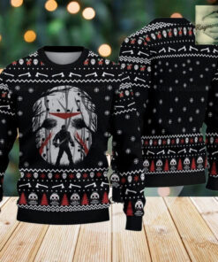 Jason Voorhees Ugly Sweater, Jason Voorhees Christmas Sweater, Horror Movie Holiday Sweater, Ugly Sweater Shirt, Xmas Sweater