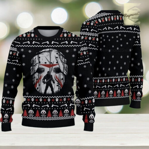 Jason Voorhees Ugly Sweater, Jason Voorhees Christmas Sweater, Horror Movie Holiday Sweater, Ugly Sweater Shirt, Xmas Sweater