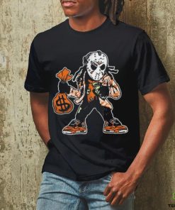 Jason Voorhees wear jordan 5 and holding money bag vector shirt
