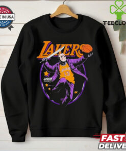 Jason Voorhees x NBA Los Angeles Lakers Graphic 2024 t shirt